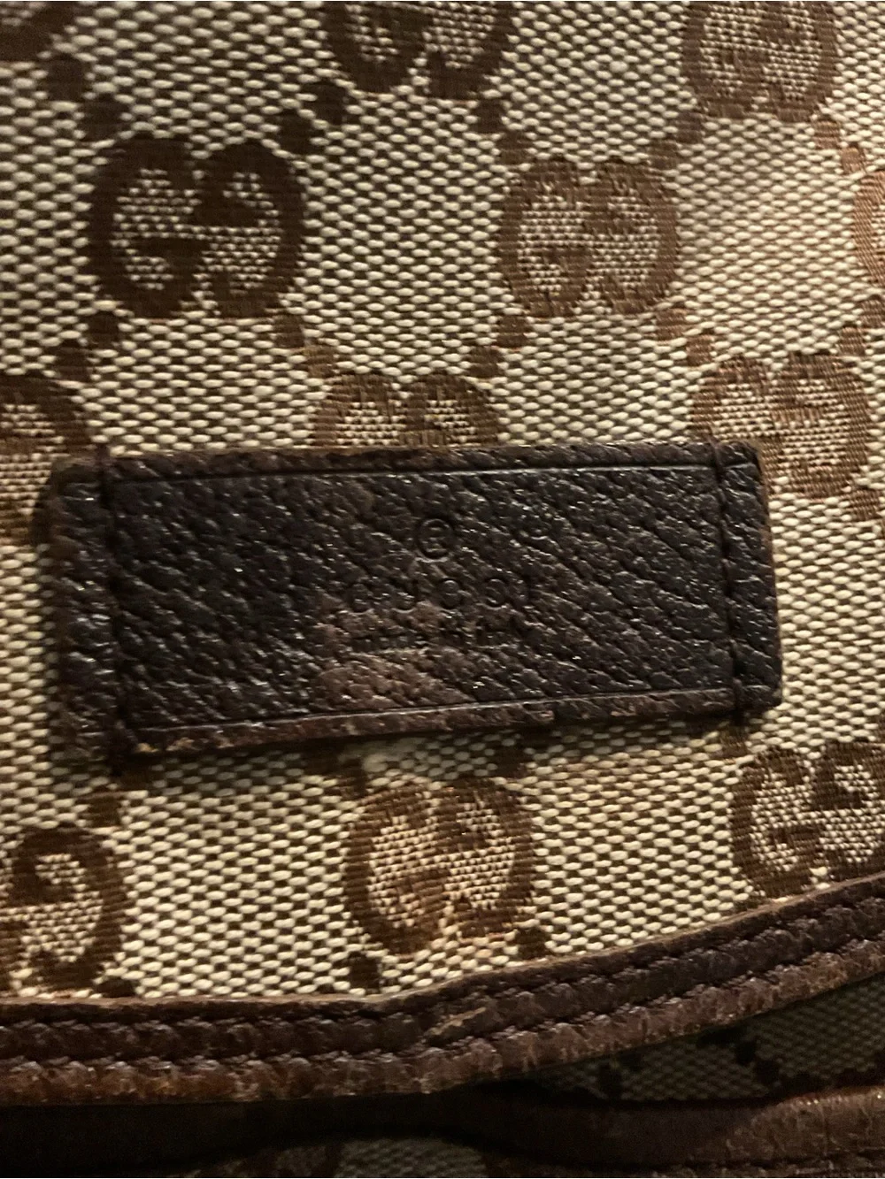 Gucci Vintage Monogram Diaper Messenger Laptop Bag Shoulder Crossbody Purse